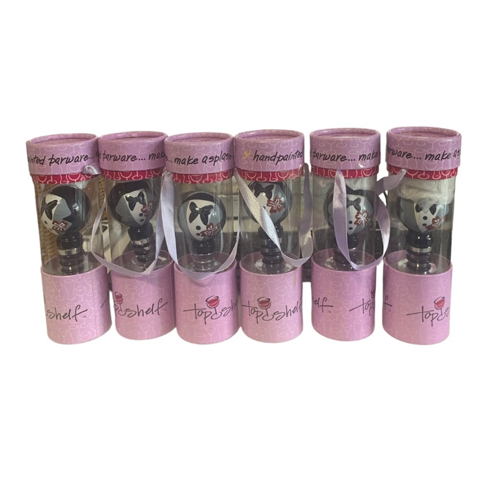 Tuxedo Groomsman Gift Wine Bottle Stopper NWT - Lot of 6